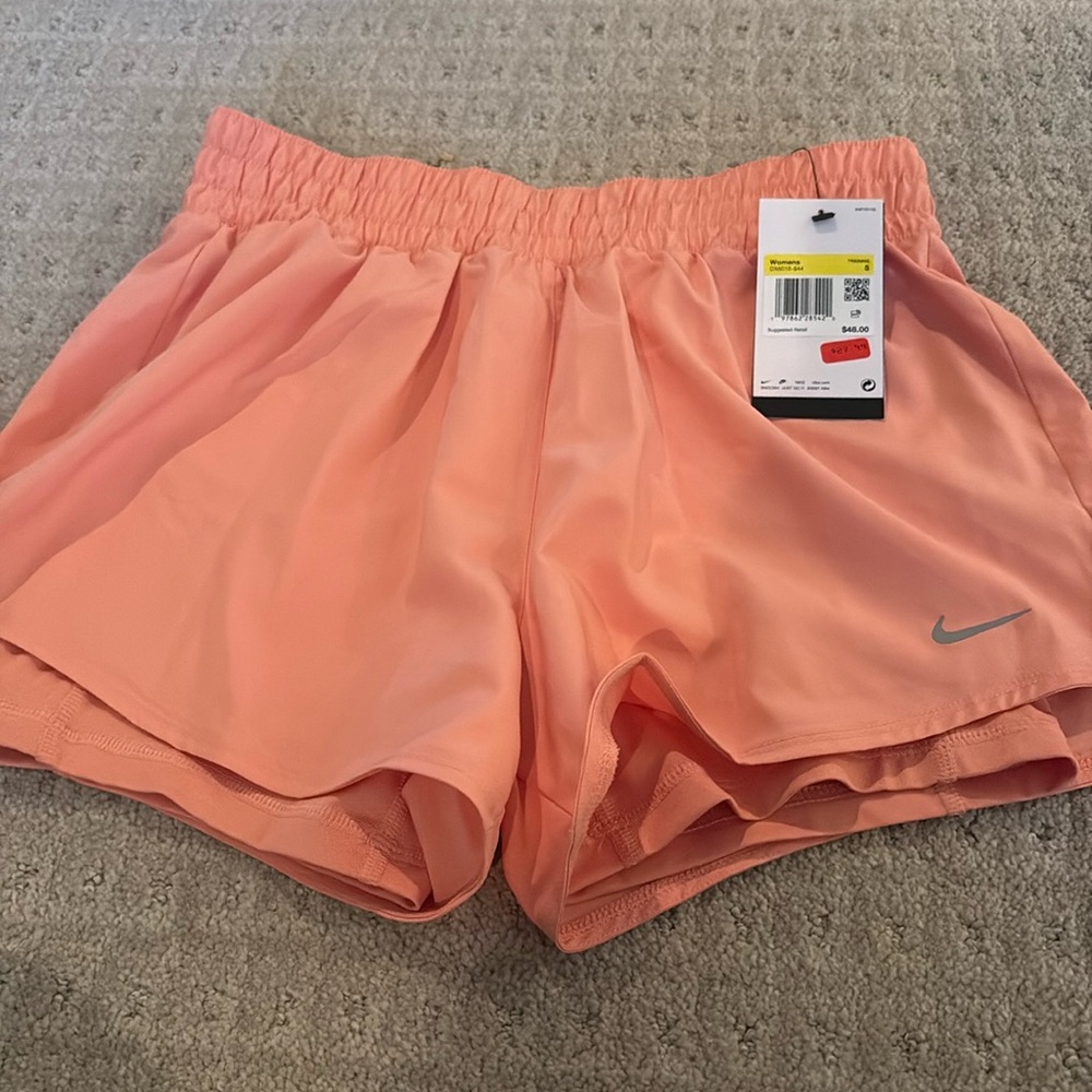 Nike orange running shorts NWT
